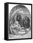 The Dying King Arthur Is Carried Away to Avalon on a Magical Ship with Three Queens, 1901-Dalziel Brothers-Framed Stretched Canvas