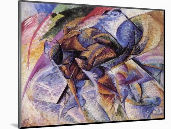 The Dynamism of a Cyclist-Umberto Boccioni-Mounted Giclee Print