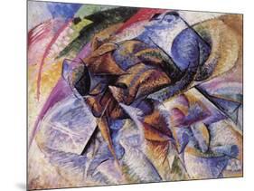 The Dynamism of a Cyclist-Umberto Boccioni-Mounted Giclee Print