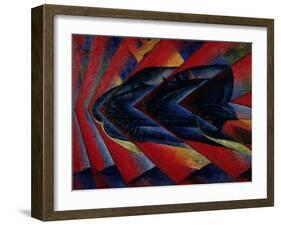 The Dynamism of an Automobile, 1911 (Oil on Canvas)-Luigi Russolo-Framed Giclee Print