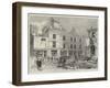 The Dynamite Outrages in Westminster, General View of the Damage in Scotland-Yard-Alfred Courbould-Framed Giclee Print