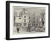 The Dynamite Outrages in Westminster, General View of the Damage in Scotland-Yard-Alfred Courbould-Framed Giclee Print