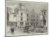 The Dynamite Outrages in Westminster, General View of the Damage in Scotland-Yard-Alfred Courbould-Mounted Giclee Print