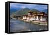 The Dzong or Castle of Punakha, Bhutan, Asia-Michael Runkel-Framed Stretched Canvas