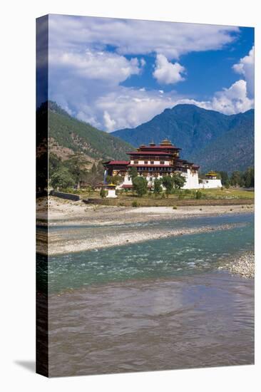 The Dzong or Castle of Punakha, Bhutan, Asia-Michael Runkel-Stretched Canvas