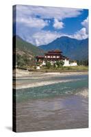 The Dzong or Castle of Punakha, Bhutan, Asia-Michael Runkel-Stretched Canvas