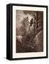 The Eagle and the Magpie-Gustave Dore-Framed Stretched Canvas
