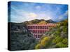 The Eagle Aquaduct between Mara and Nerja, Malaga Province, Andalucia, Spain .-Panoramic Images-Stretched Canvas