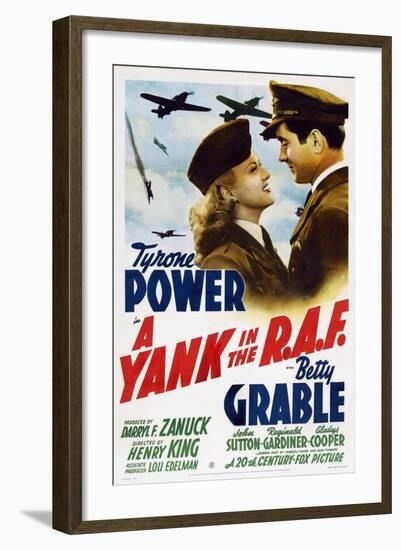 The Eagle Flies Again, 1941, "A Yank In the R. A. F." Directed by Henry King-null-Framed Giclee Print