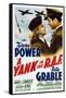 The Eagle Flies Again, 1941, "A Yank In the R. A. F." Directed by Henry King-null-Framed Stretched Canvas