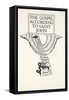 The Eagle of St.John, 1931-Eric Gill-Framed Stretched Canvas