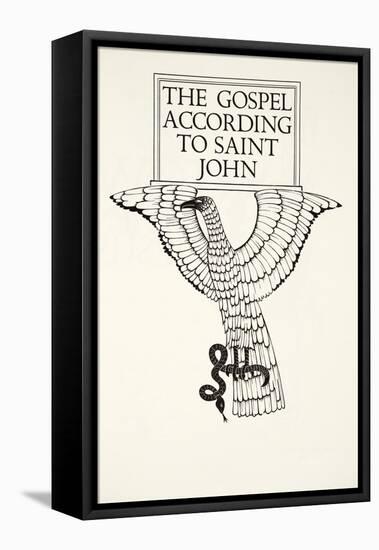 The Eagle of St.John, 1931-Eric Gill-Framed Stretched Canvas