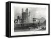 The Eagle Tower, Carnarvon Castle, Caernarfon, North Wales, 1860-JC Armytage-Framed Stretched Canvas