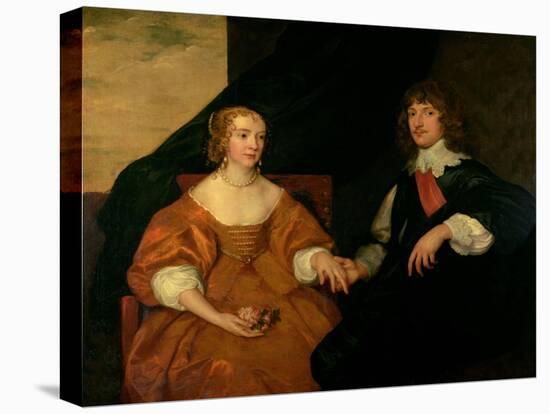 The Earl and Countess of Bedford-Sir Anthony Van Dyck-Stretched Canvas