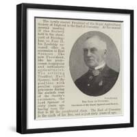 The Earl of Coventry, President of the Royal Agricultural Society-null-Framed Giclee Print