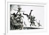 The Earl of Cumberland, Pirate, Boards a Portuguese Carrack-Graham Coton-Framed Giclee Print