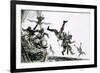 The Earl of Cumberland, Pirate, Boards a Portuguese Carrack-Graham Coton-Framed Giclee Print