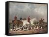 'The Earl of Derby's Stag Hounds', c1823-Richard Woodman-Framed Stretched Canvas