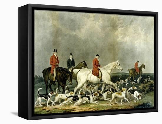 The Earl of Derby's Stag Hounds, Engraved by R. Woodman, 1823-James Barenger-Framed Stretched Canvas