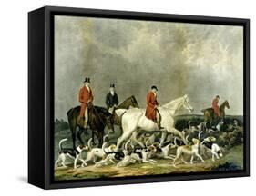 The Earl of Derby's Stag Hounds, Engraved by R. Woodman, 1823-James Barenger-Framed Stretched Canvas