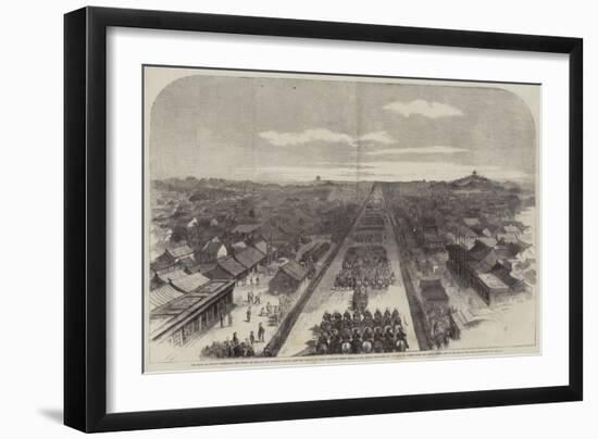 The Earl of Elgin's Entrance into Pekin on the 24 October Last to Sign the Treaty of Peace Between-null-Framed Giclee Print