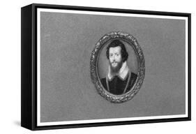 The Earl of Essex, 16th Century-Isaac Oliver-Framed Stretched Canvas