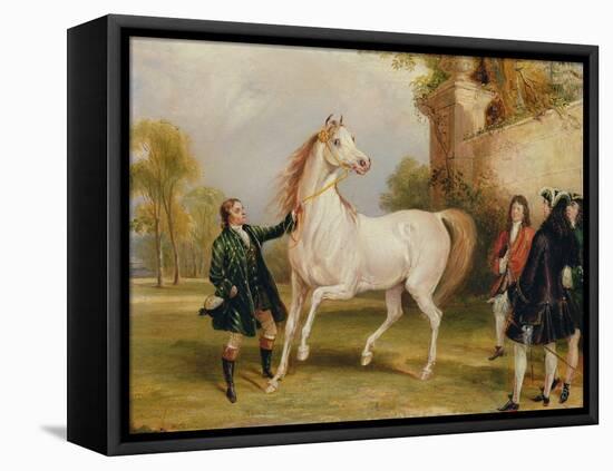The Earl of Godolphin's 'Roxana' Held by Her Jockey, 1845-Francis Calcraft Turner-Framed Stretched Canvas