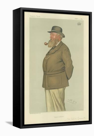 The Earl of Leicester-Sir Leslie Ward-Framed Stretched Canvas