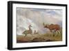 The Earl of Orford's Elk from Norway. Antelope from Africa and Stag from Prince's Island-George Garrard-Framed Giclee Print