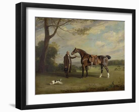 The Earl of Shrewsbury's Groom Holding a Hunter, C.1800-Henry Bernard Chalon-Framed Giclee Print