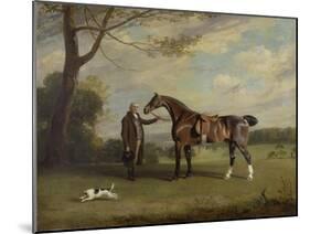 The Earl of Shrewsbury's Groom Holding a Hunter, C.1800-Henry Bernard Chalon-Mounted Giclee Print