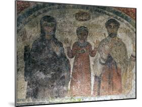 The Earliest Representation of San Gennaro (St Januarius), Catacombs of San Gennaro, Naples, Italy-Oliviero Olivieri-Mounted Photographic Print