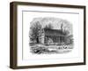 The Early Home of Abraham Lincoln, Gentryville, Indiana, 19th Century-null-Framed Giclee Print