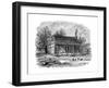 The Early Home of Abraham Lincoln, Gentryville, Indiana, 19th Century-null-Framed Giclee Print