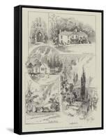 The Early Life of Cardinal Manning, Sketches around Lavington, Sussex-Herbert Railton-Framed Stretched Canvas