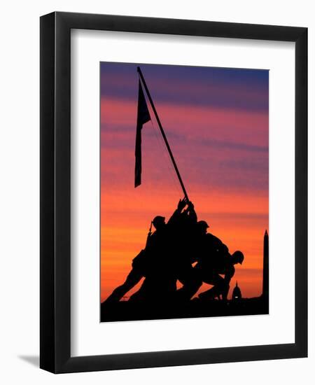 The Early Morning Sunrise Warms the Washington Sky-null-Framed Photographic Print