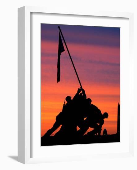 The Early Morning Sunrise Warms the Washington Sky-null-Framed Photographic Print