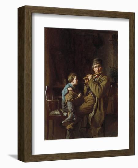 The Earnest Pupil, 1881-Eastman Johnson-Framed Giclee Print