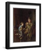 The Earnest Pupil, 1881-Eastman Johnson-Framed Giclee Print