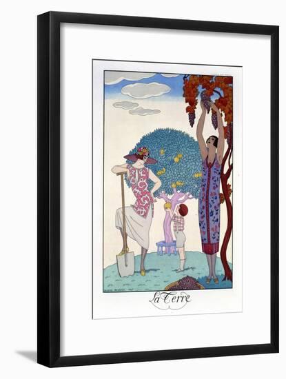 The Earth, 1925-Georges Barbier-Framed Giclee Print