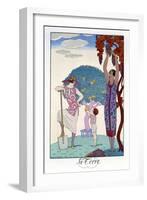 The Earth, 1925-Georges Barbier-Framed Giclee Print