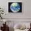 The earth, computer graphic, black background-null-Framed Photographic Print displayed on a wall