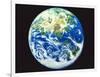 The earth, computer graphic, black background-null-Framed Photographic Print