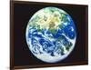 The earth, computer graphic, black background-null-Framed Photographic Print