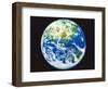 The earth, computer graphic, black background-null-Framed Photographic Print