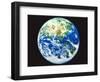 The earth, computer graphic, black background-null-Framed Photographic Print