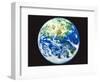 The earth, computer graphic, black background-null-Framed Photographic Print