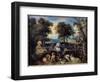 The Earth Paradise, 17Th Century (Oil on Canvas)-Jan the Elder Brueghel-Framed Giclee Print