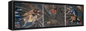 The Earth Spider Slain by the Hero Raiko's Retainers (944-1021)-Kuniyoshi Utagawa-Framed Stretched Canvas