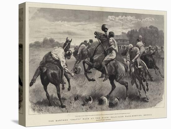 The Earthen Chatti Race at the Baghi Polo-Club Race-Meeting, Bengal-John Charlton-Stretched Canvas